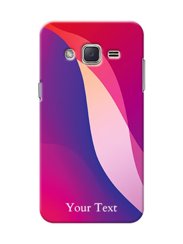 Custom Galaxy J2 (2015) Mobile Back Covers: Digital abstract Overlap Design