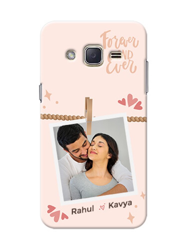 Custom Galaxy J2 (2015) Phone Back Covers: Forever and ever love Design