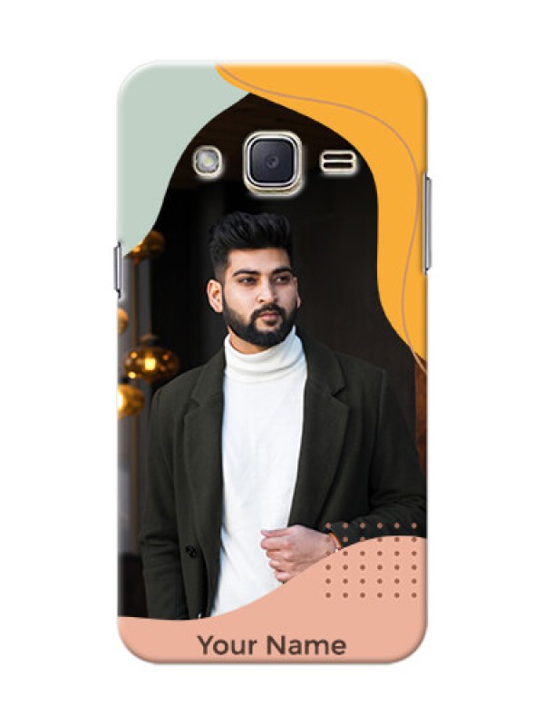 Custom Galaxy J2 (2015) Custom Phone Cases: Tri-coloured overlay design