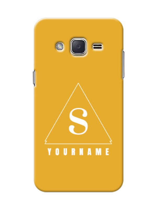 Custom Galaxy J2 (2015) Custom Mobile Case with simple triangle Design