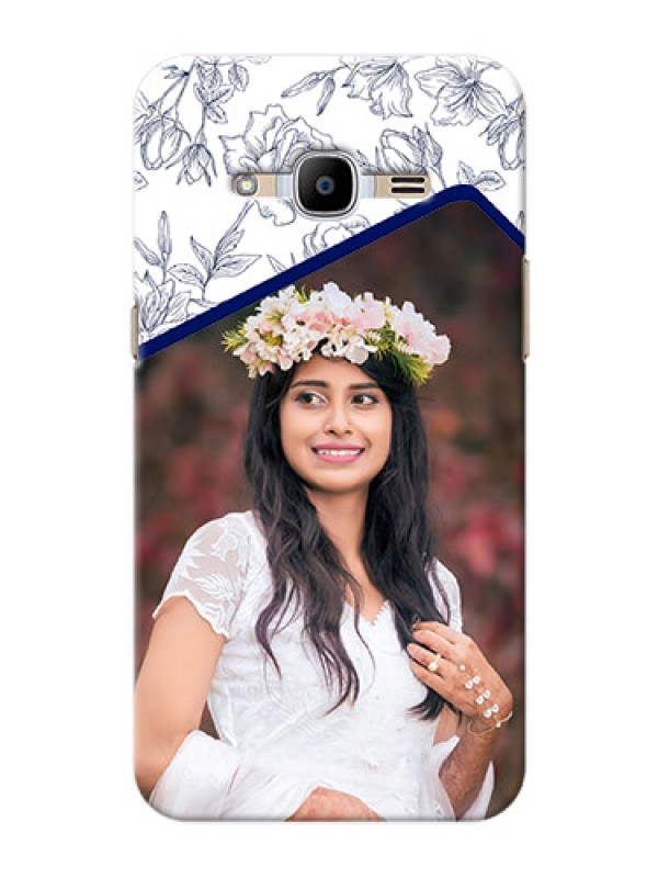 Custom Samsung Galaxy J2 (2016) Floral Design Mobile Cover Design