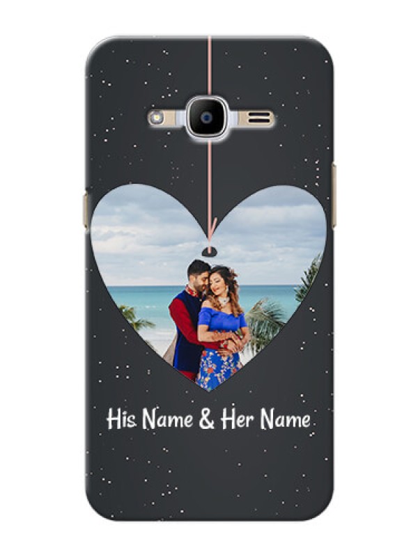 Custom Samsung Galaxy J2 (2016) Hanging Heart Mobile Back Case Design