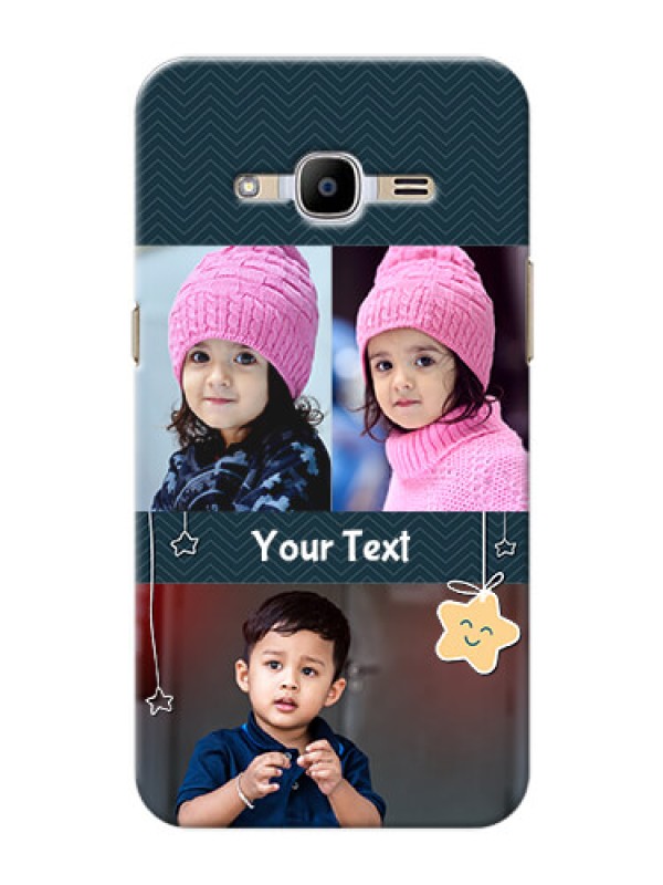 Custom Samsung Galaxy J2 (2016) 3 image holder with hanging stars Design