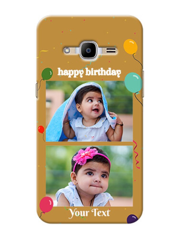 Custom Samsung Galaxy J2 (2016) 2 image holder with birthday celebrations Design