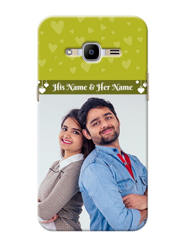 Custom Samsung Galaxy J2 (2016) you and me design with hanging hearts Design