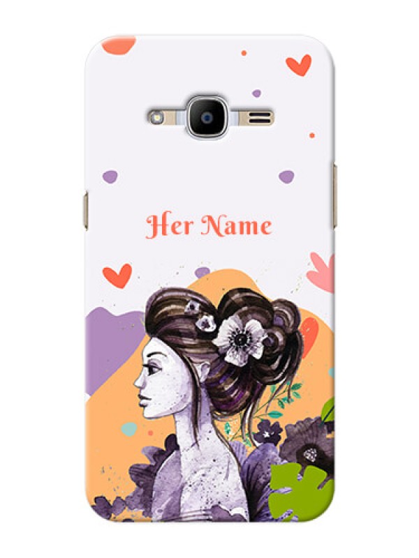 Custom Galaxy J2 (2016) Custom Mobile Case with Woman And Nature Design