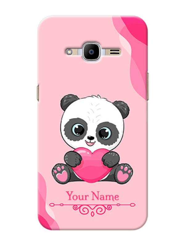 Custom Galaxy J2 (2016) Mobile Back Covers: Cute Panda Design