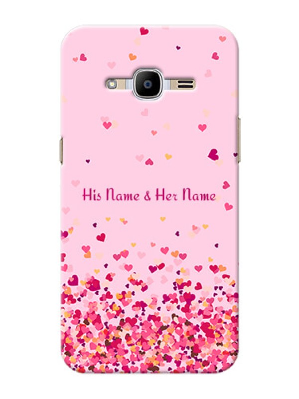 Custom Galaxy J2 (2016) Phone Back Covers: Floating Hearts Design