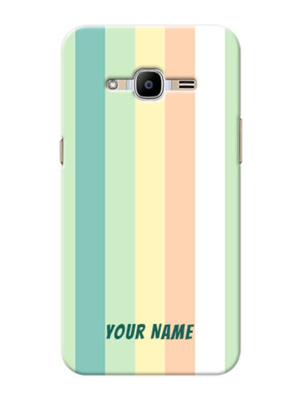 Custom Galaxy J2 (2016) Back Covers: Multi-colour Stripes Design