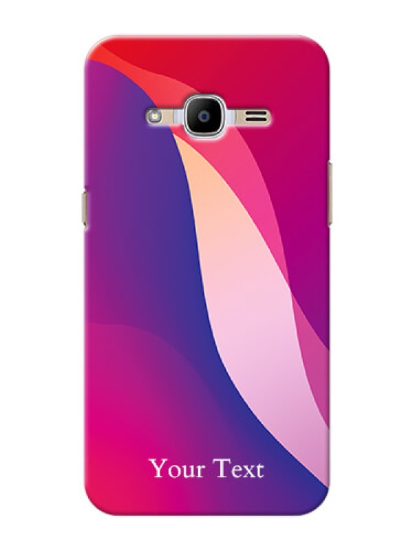Custom Galaxy J2 (2016) Mobile Back Covers: Digital abstract Overlap Design