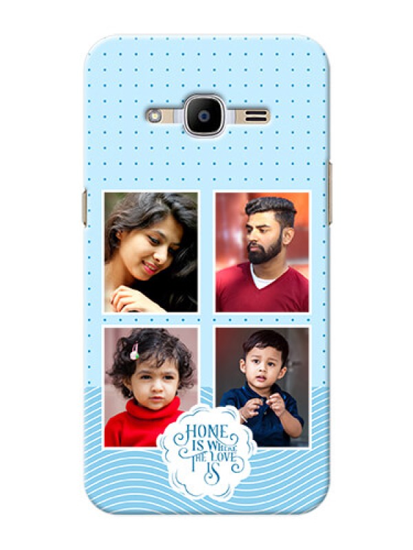 Custom Galaxy J2 (2016) Custom Phone Covers: Cute love quote with 4 pic upload Design