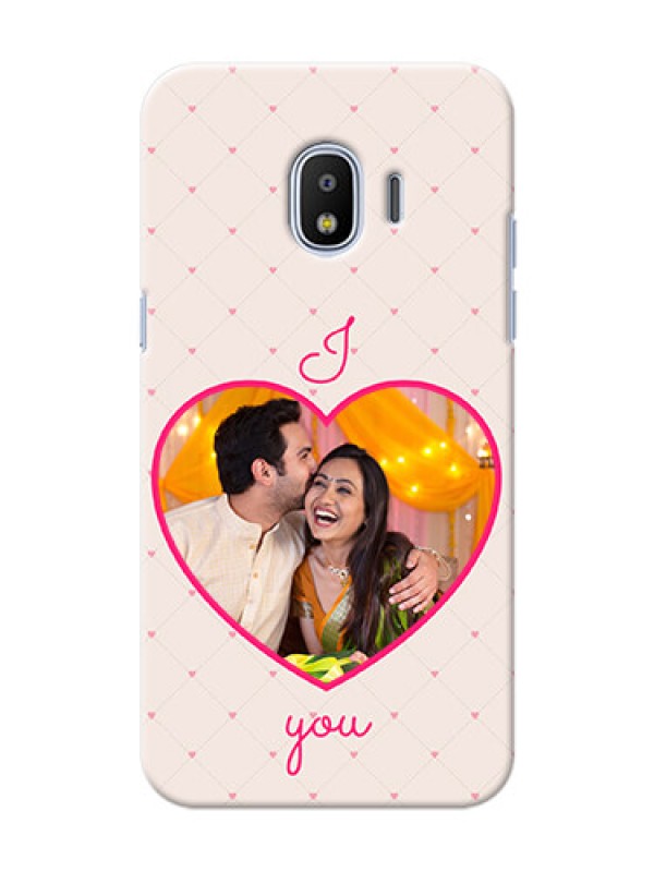 Custom Samsung Galaxy J2 2018 Love Symbol Picture Upload Mobile Case Design