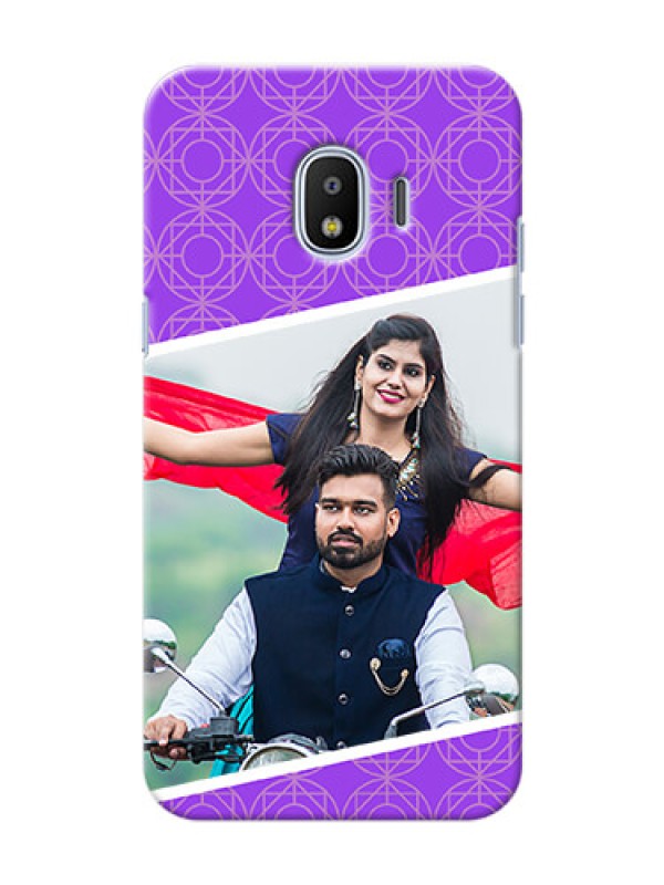 Custom Samsung Galaxy J2 2018 Violet Pattern Mobile Case Design