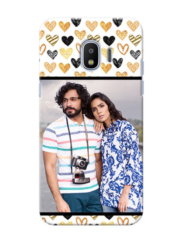 Custom Samsung Galaxy J2 2018 Colourful Love Symbols Mobile Cover Design
