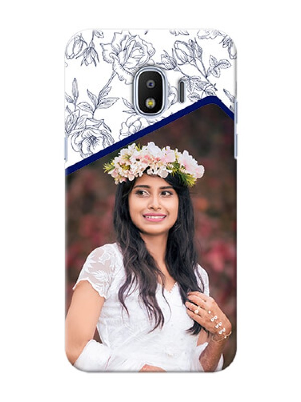 Custom Samsung Galaxy J2 2018 Floral Design Mobile Cover Design