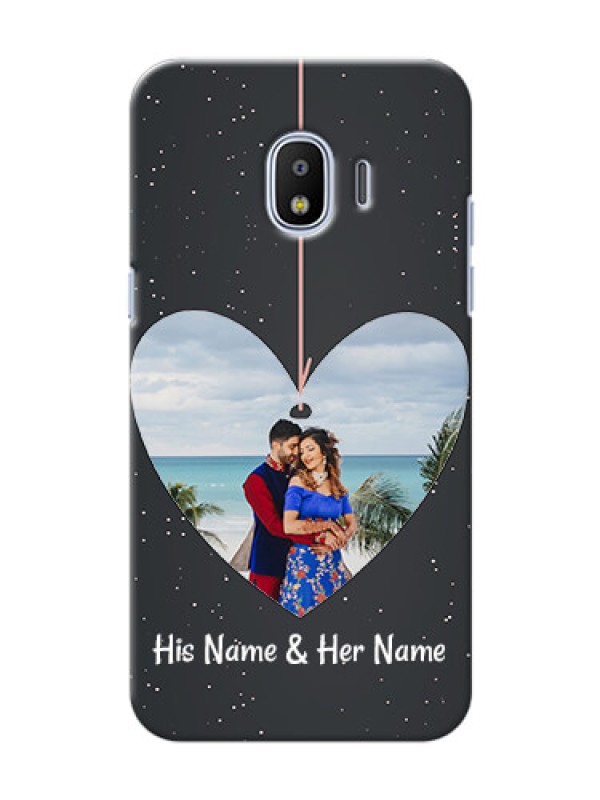 Custom Samsung Galaxy J2 2018 Hanging Heart Mobile Back Case Design