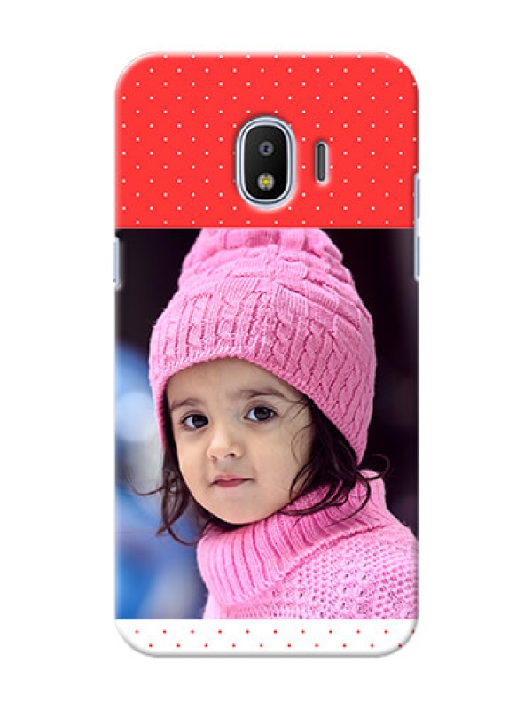 Custom Samsung Galaxy J2 2018 Red Pattern Mobile Case Design