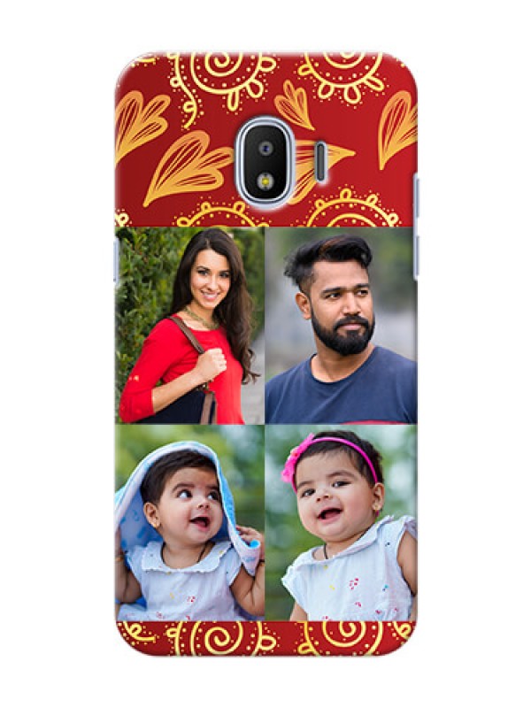 Custom Samsung Galaxy J2 2018 4 image holder with mandala traditional background Design