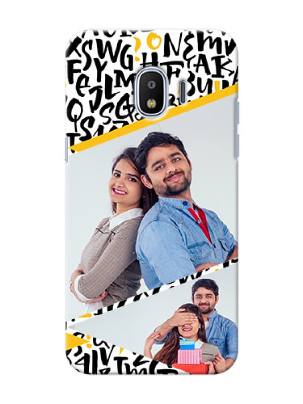 Custom Samsung Galaxy J2 2018 2 image holder with letters pattern  Design