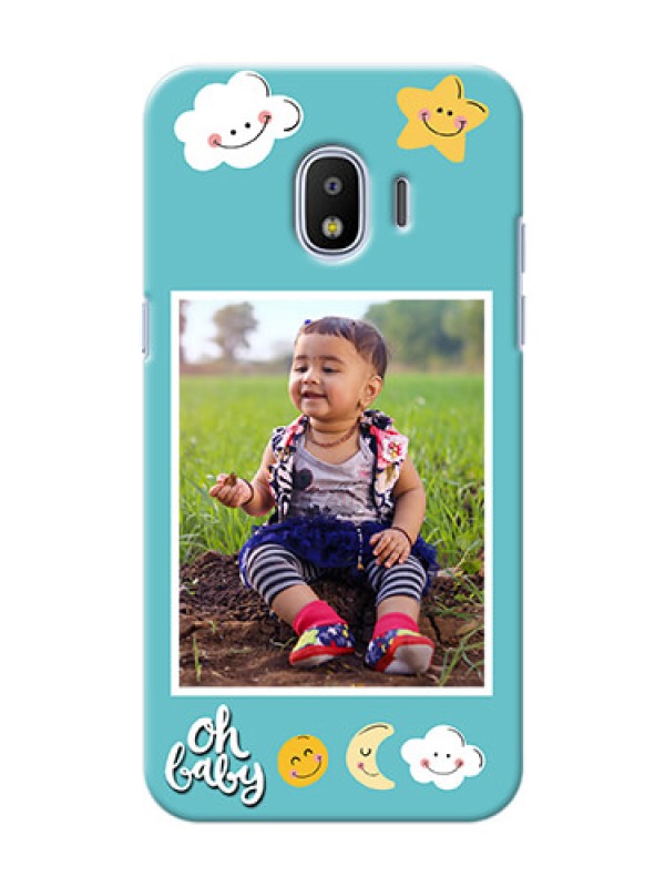 Custom Samsung Galaxy J2 2018 kids frame with smileys and stars Design