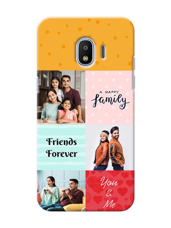 Custom Samsung Galaxy J2 2018 4 image holder with multiple quotations Design