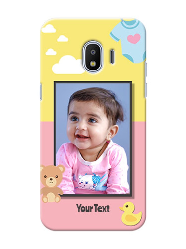 Custom Samsung Galaxy J2 2018 kids frame with 2 colour design with toys Design