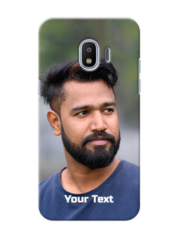 Custom Galaxy J2 2018 Mobile Cover: Photo with Text