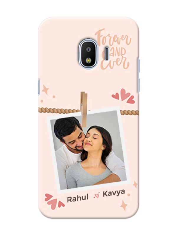 Custom Galaxy J2 2018 Phone Back Covers: Forever and ever love Design