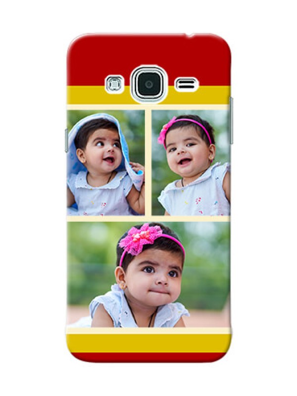 Custom Samsung Galaxy J3 Multiple Picture Upload Mobile Cover Design
