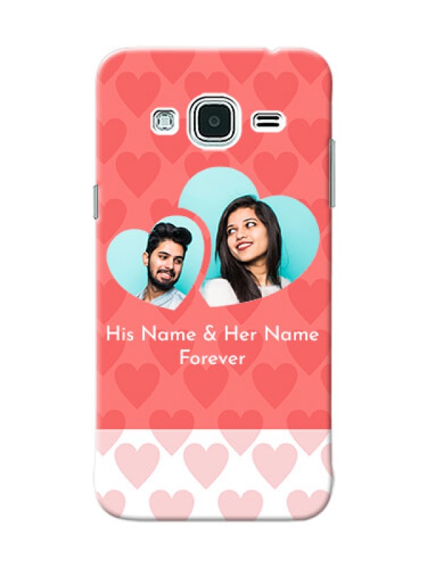 Custom Samsung Galaxy J3 Couples Picture Upload Mobile Cover Design