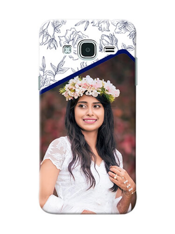 Custom Samsung Galaxy J3 Floral Design Mobile Cover Design