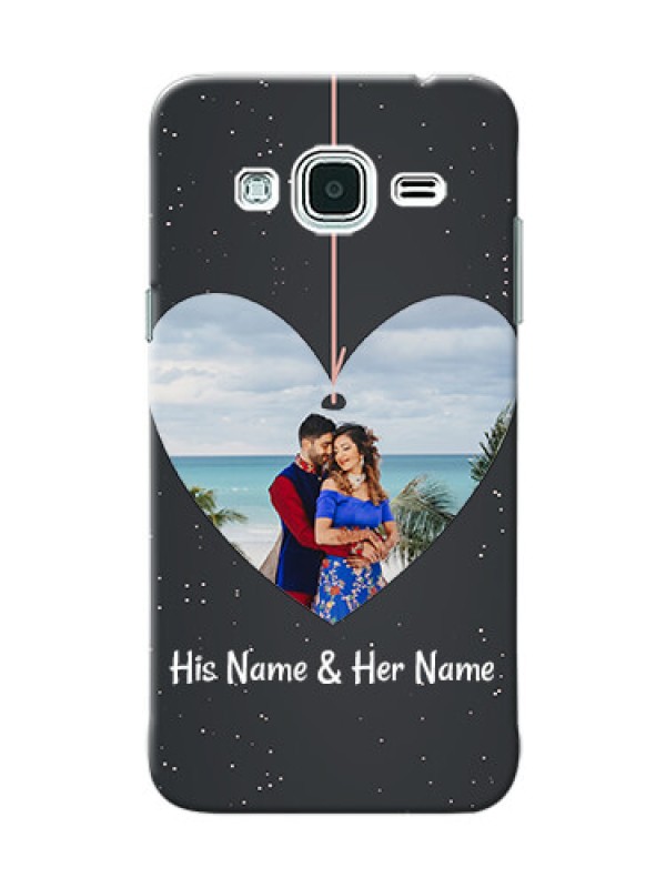 Custom Samsung Galaxy J3 Hanging Heart Mobile Back Case Design