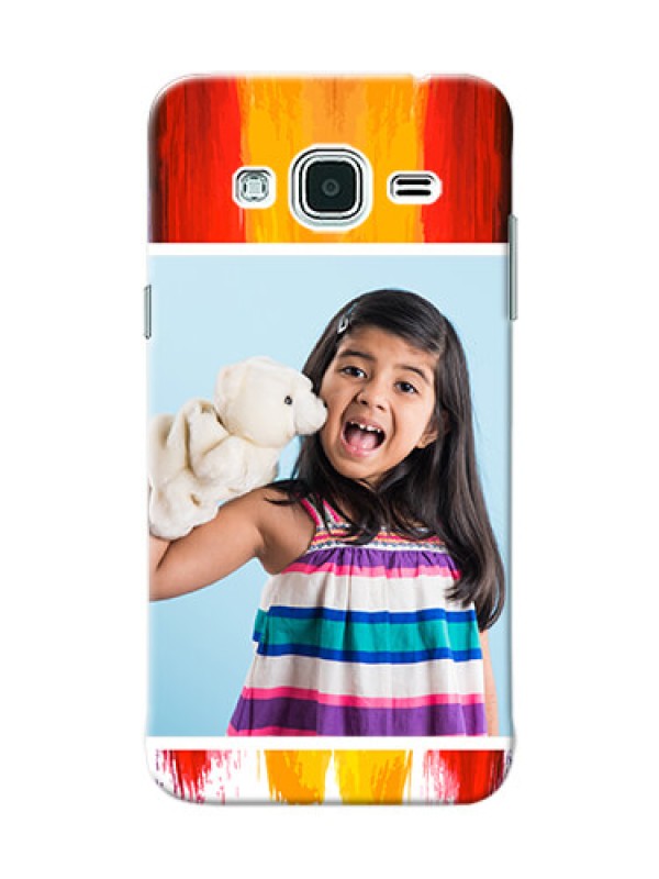 Custom Samsung Galaxy J3 Colourful Mobile Cover Design