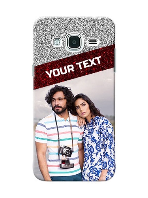 Custom Samsung Galaxy J3 2 image holder with glitter strip Design