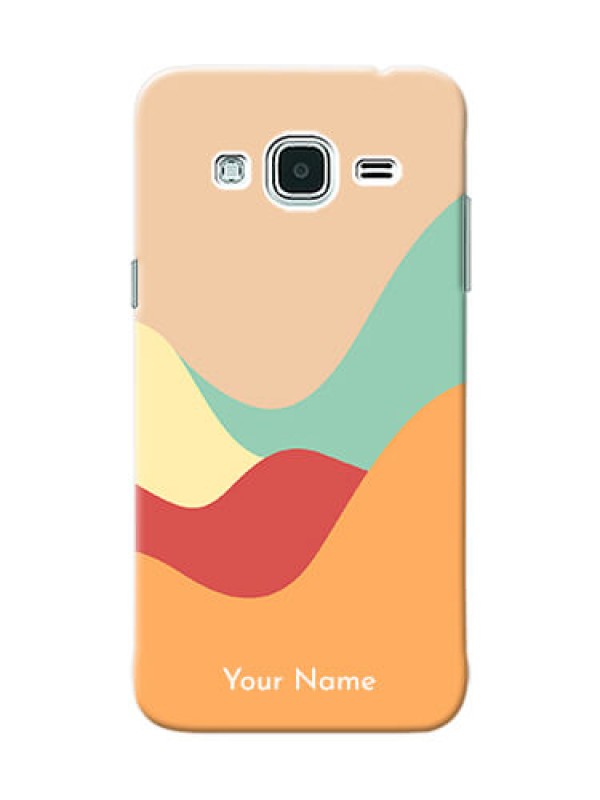Custom Galaxy J3 Custom Mobile Case with Ocean Waves Multi-colour Design