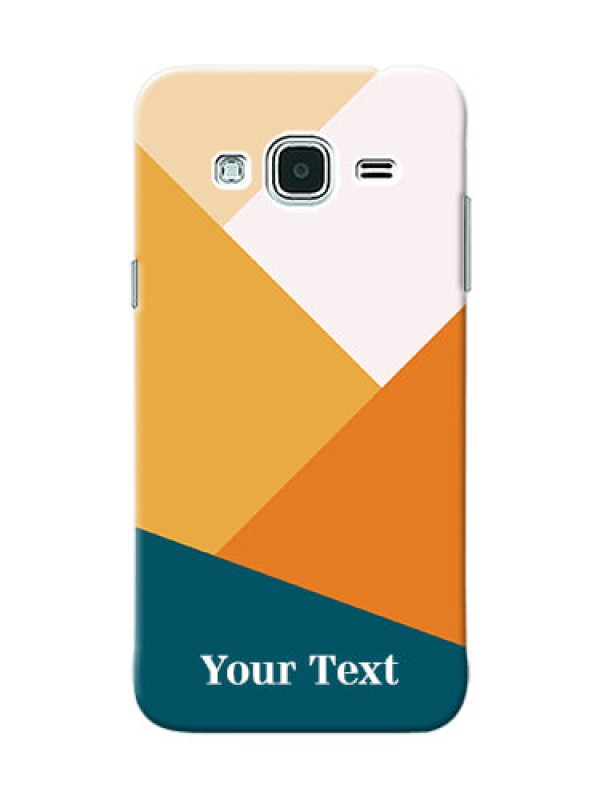 Custom Galaxy J3 Custom Phone Cases: Stacked Multi-colour Design