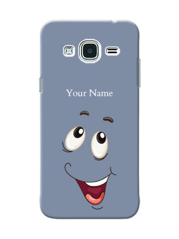 Custom Galaxy J3 Phone Back Covers: Laughing Cartoon Face Design