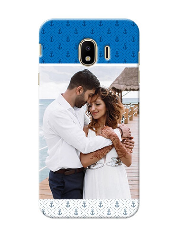 Custom Samsung Galaxy J4 (2018) Blue Anchors Mobile Case Design