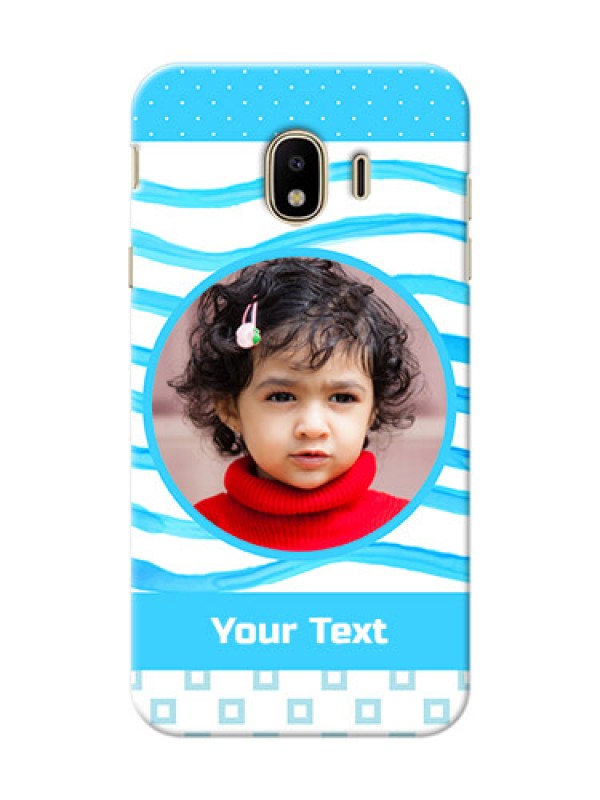 Custom Samsung Galaxy J4 (2018) Simple Blue Mobile Case Design