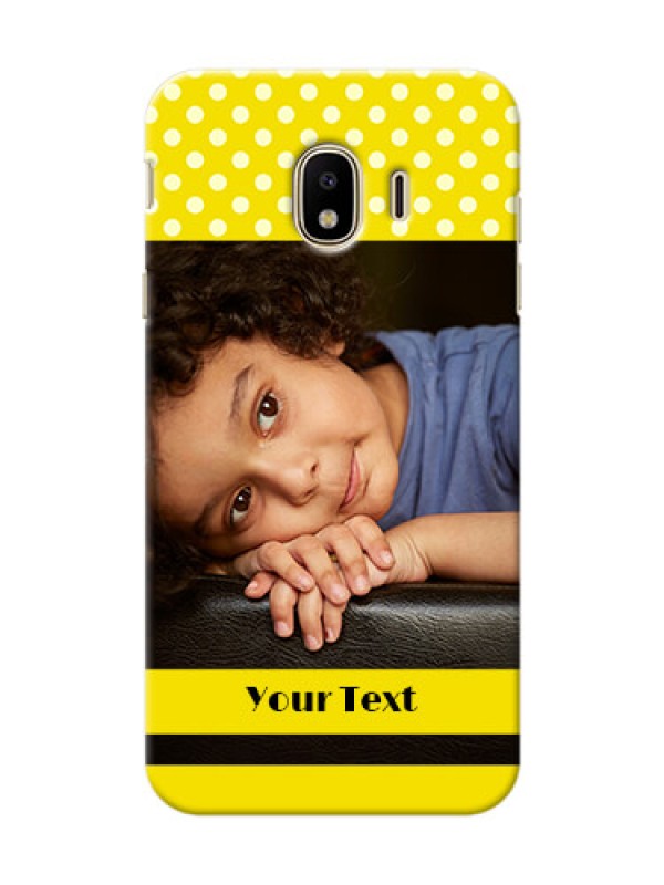 Custom Samsung Galaxy J4 (2018) Bright Yellow Mobile Case Design