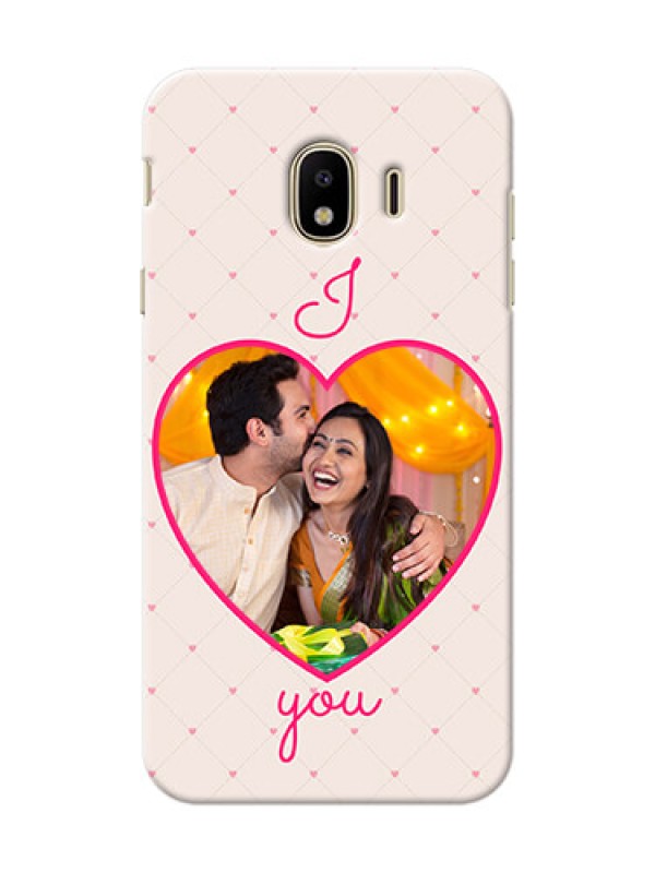 Custom Samsung Galaxy J4 (2018) Love Symbol Picture Upload Mobile Case Design
