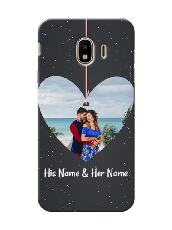 Custom Samsung Galaxy J4 (2018) Hanging Heart Mobile Back Case Design