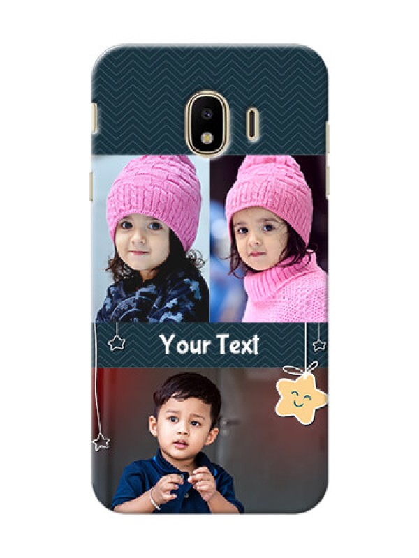 Custom Samsung Galaxy J4 (2018) 3 image holder with hanging stars Design