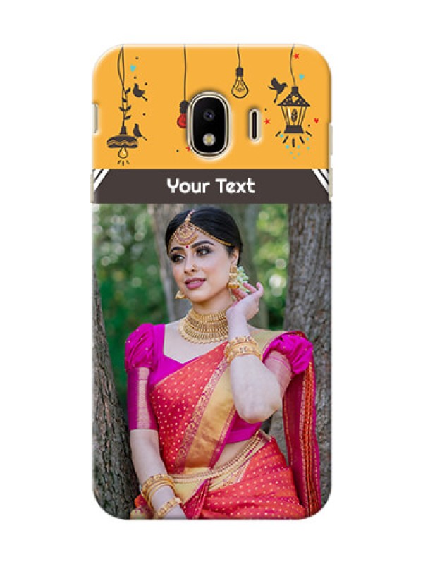 Custom Samsung Galaxy J4 (2018) my family with hanging icons Design
