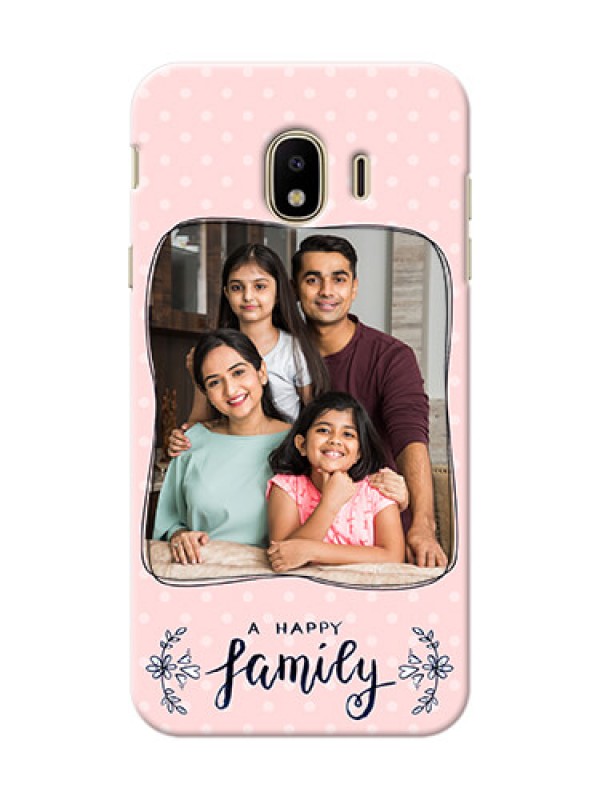 Custom Samsung Galaxy J4 (2018) A happy family with polka dots Design