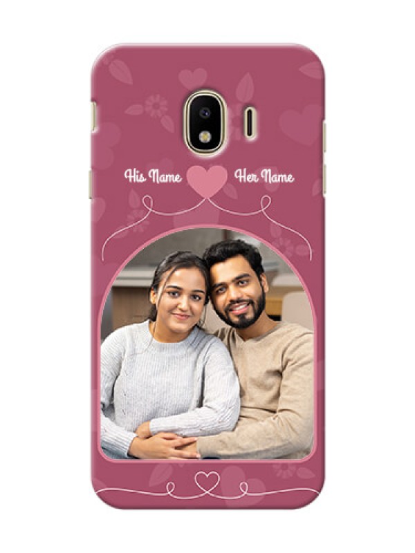 Custom Samsung Galaxy J4 (2018) love floral backdrop Design