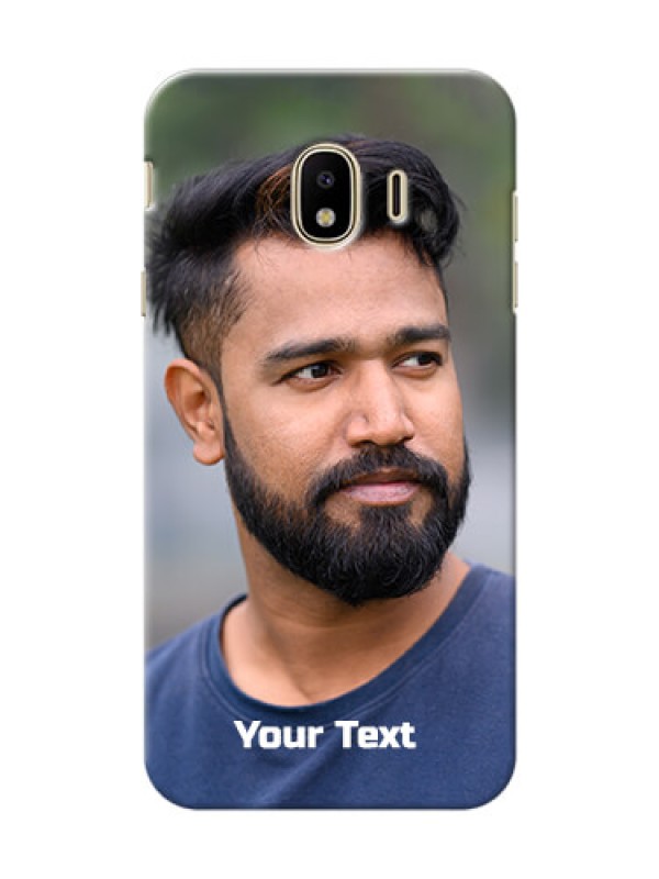 Custom Galaxy J4 (2018) Mobile Cover: Photo with Text