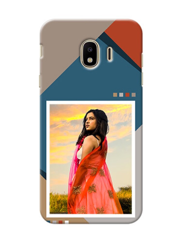 Custom Galaxy J4 (2018) Mobile Back Covers: Retro color pallet Design