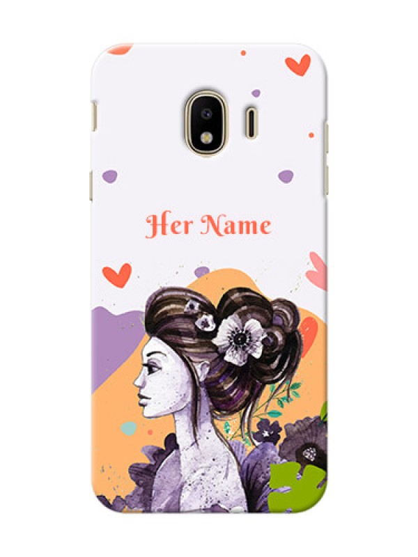 Custom Galaxy J4 (2018) Custom Mobile Case with Woman And Nature Design