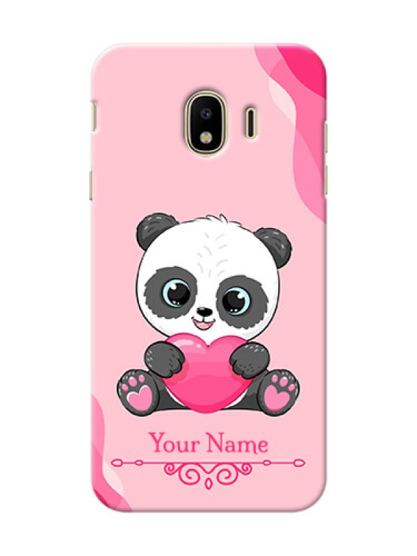 Custom Galaxy J4 (2018) Mobile Back Covers: Cute Panda Design